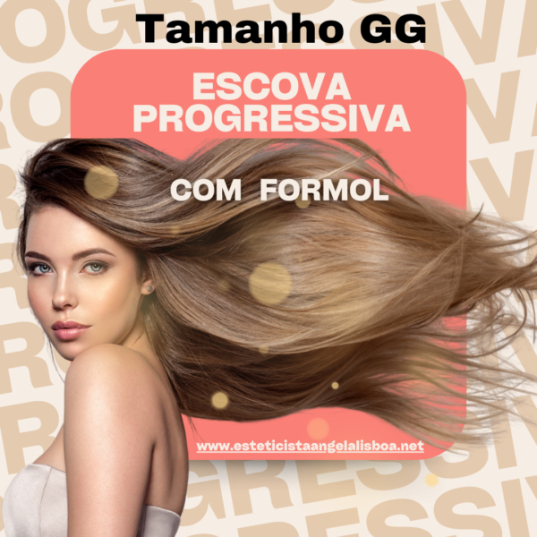 Escova progressiva com formol tamanho GG