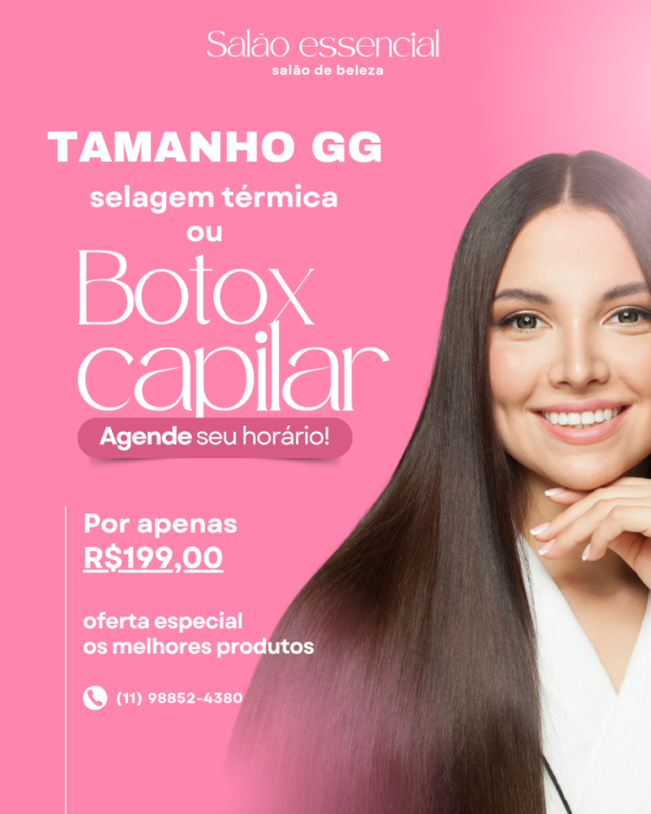 Selagem térmica ou botox capilar