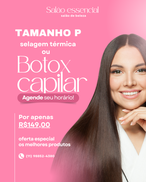 Botox ou selagem capilar