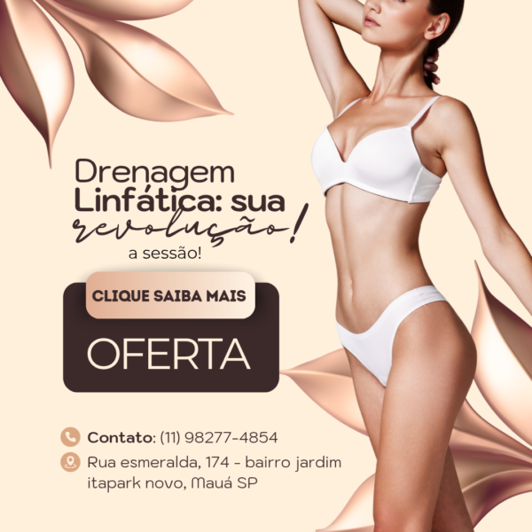 Drenagem linfática corporal oferta especial da sessão
